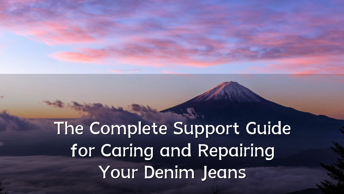 The Complete Support Guide for Caring and Repairing Your Denim Jeans