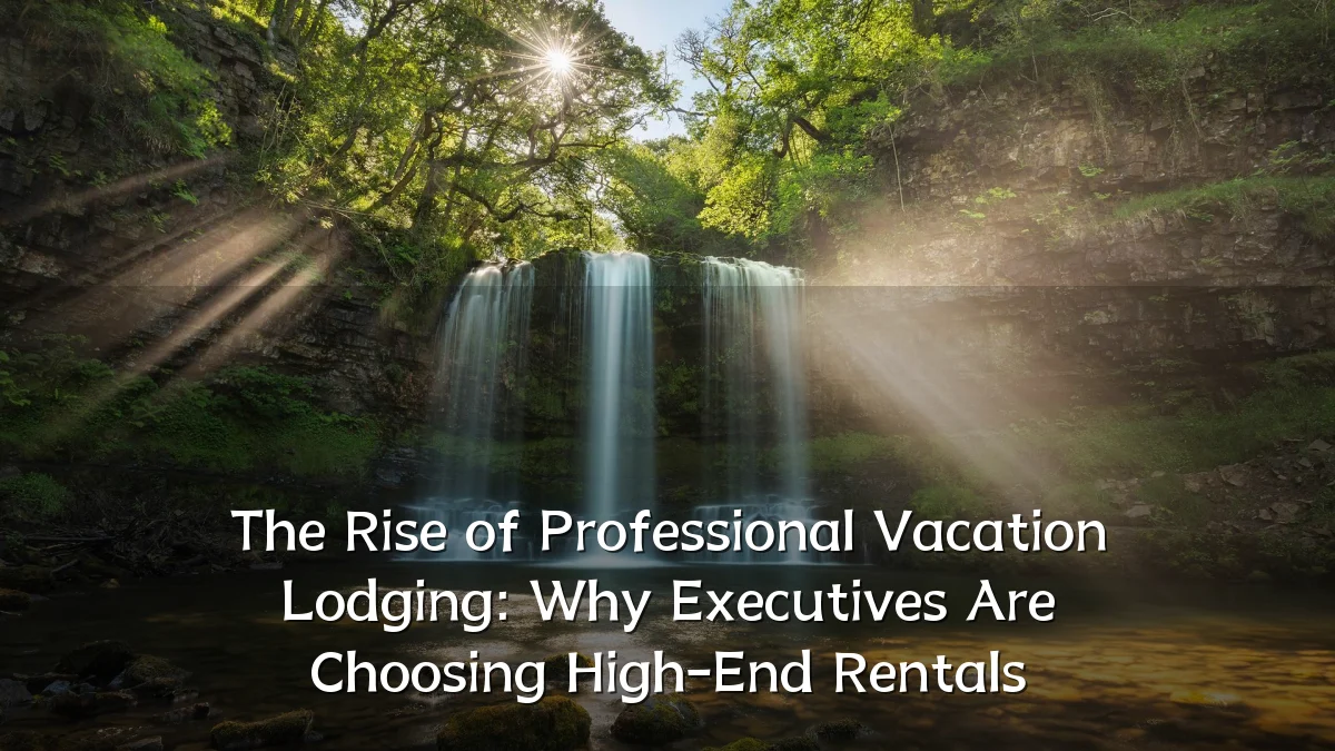 The Rise of Professional Vacation Lodging: Why Executives Are Choosing High-End Rentals