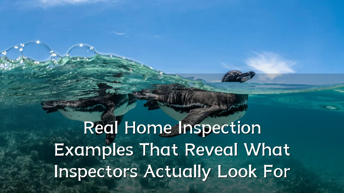 Real Home Inspection Examples That Reveal What Inspectors Actually Look For