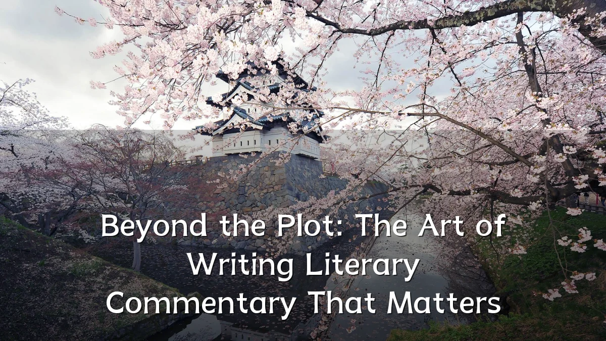 Beyond the Plot: The Art of Writing Literary Commentary That Matters